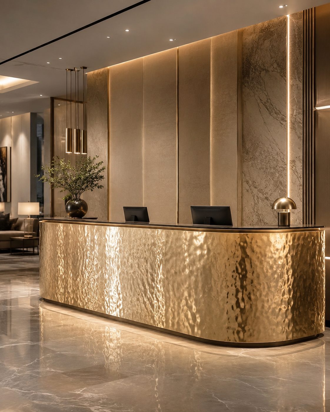 Hotel stainless steel decoration