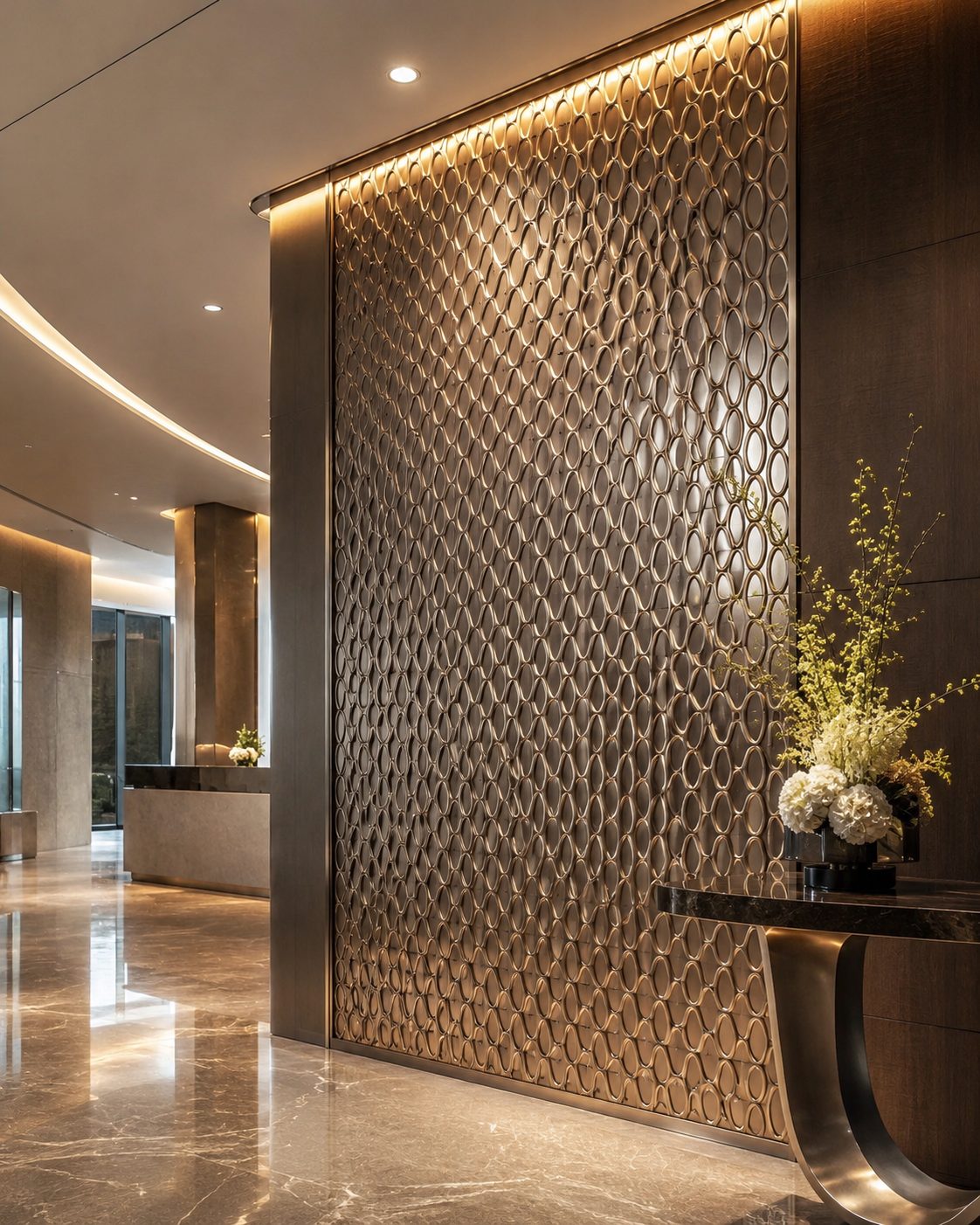 Stainless steel decorative panel space case 01