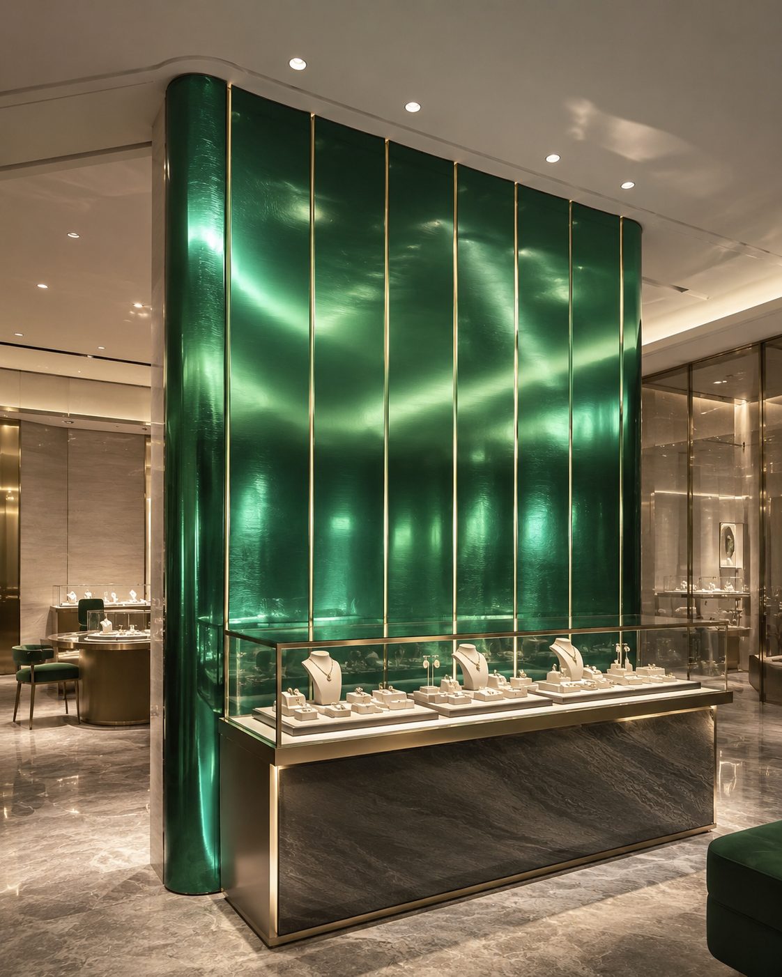 Stainless steel decorative panel space case 04