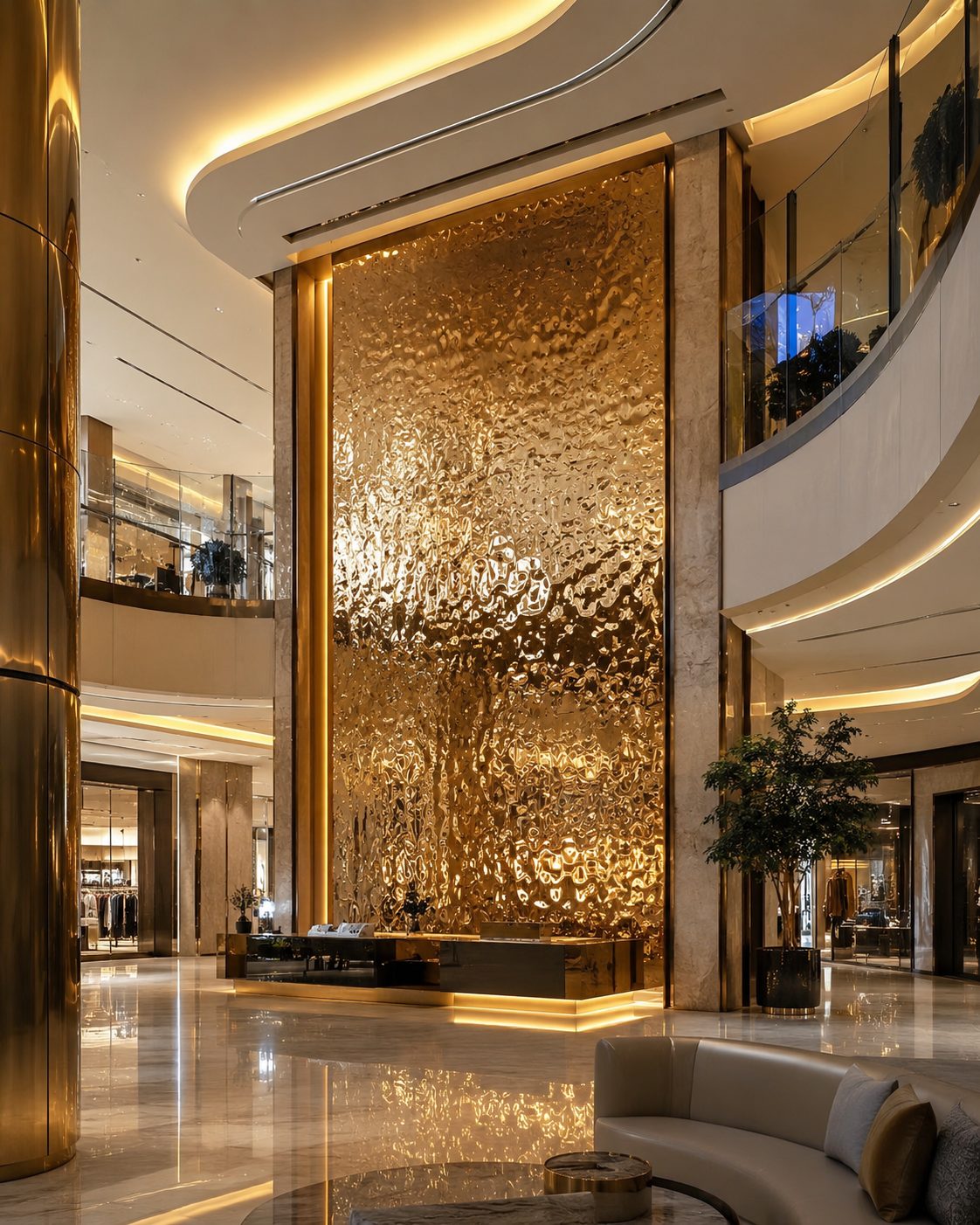 Stainless steel decorative panel space case 05