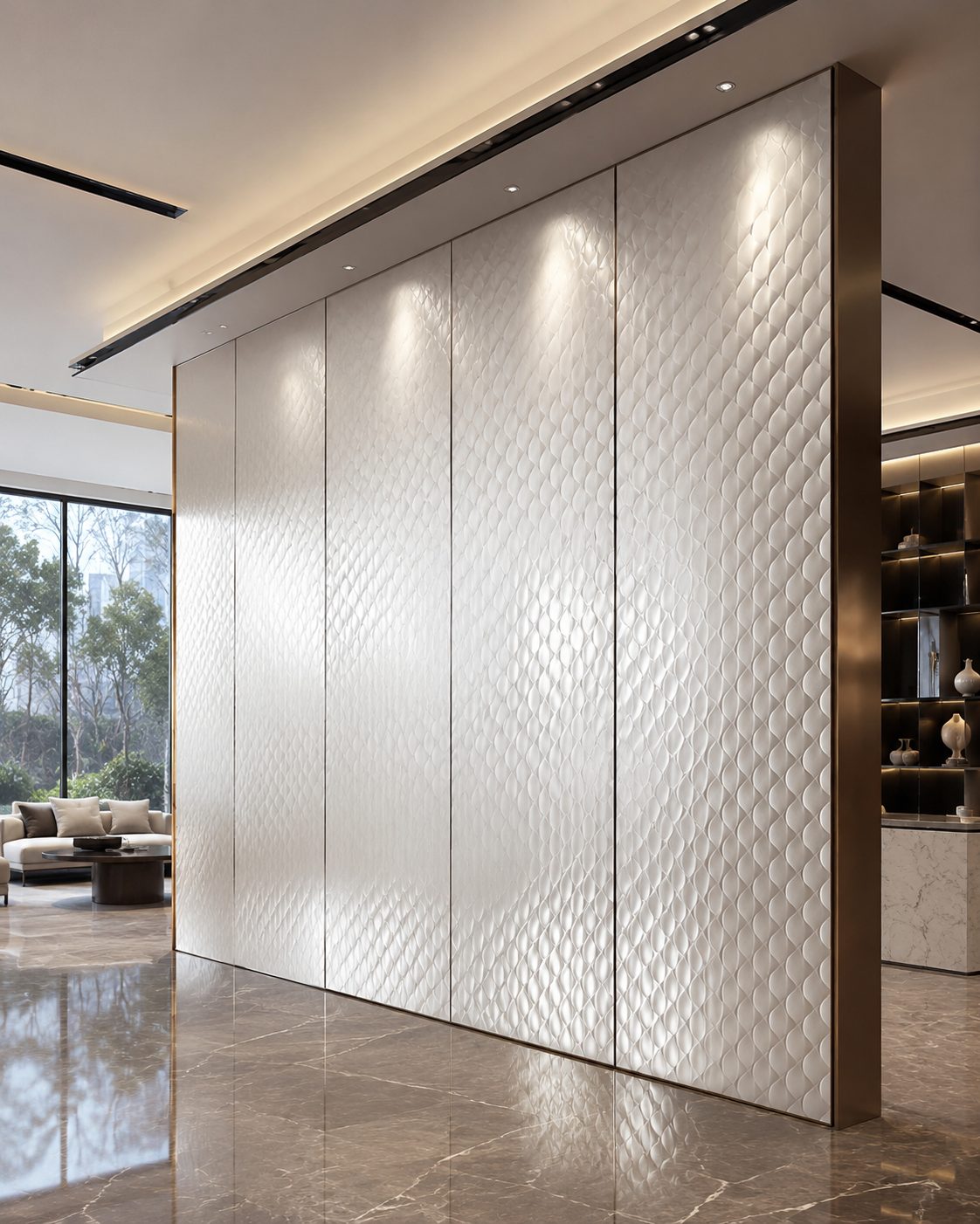 Stainless steel decorative panel space case 08