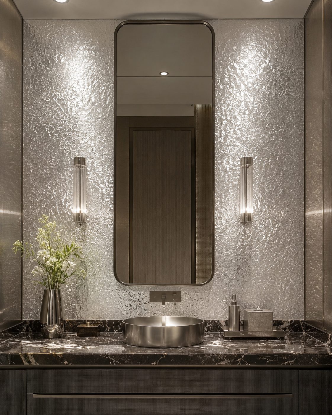 Stainless steel decorative panel space case 09